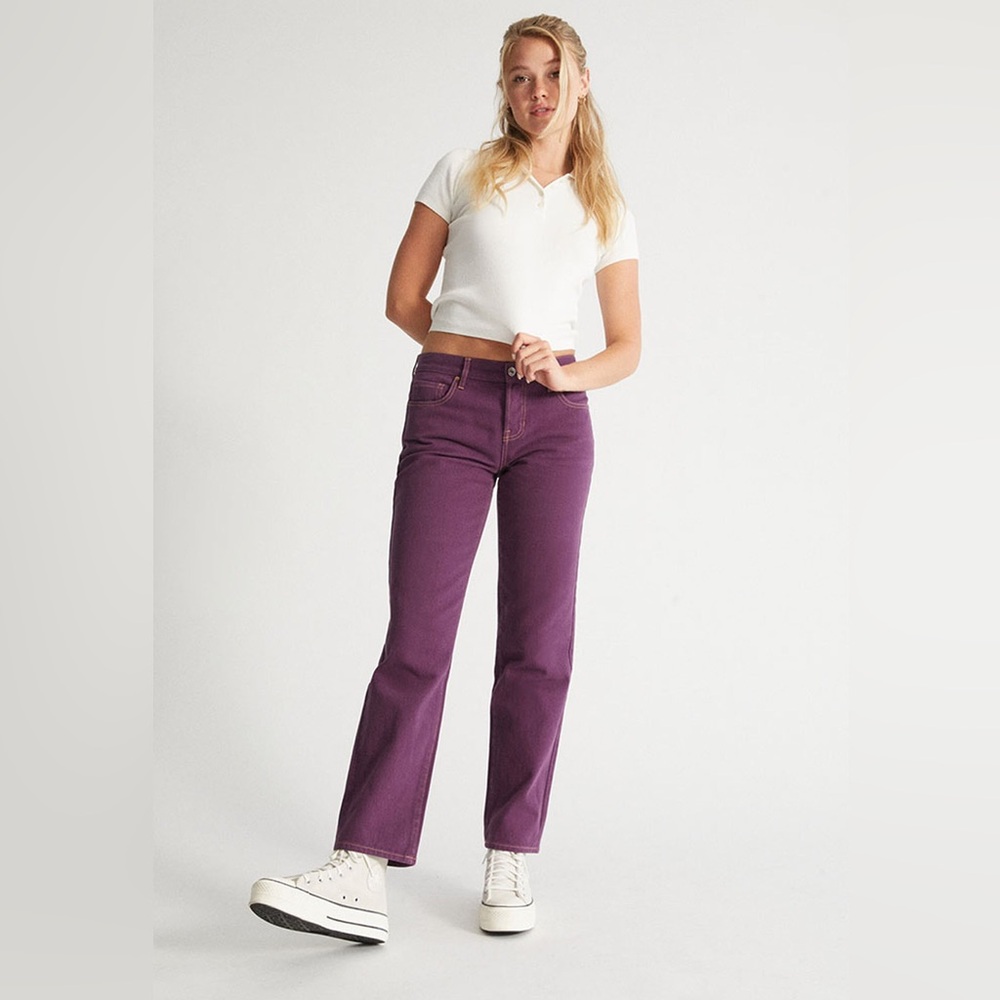 Pacsun Eco Violet Low Rise Straight Leg Jeans Size 25, Worn once!